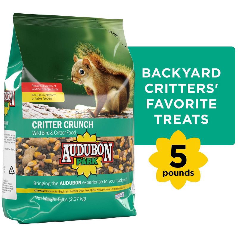 slide 2 of 10, Audubon Park 5lbs Critter Crunch Wild Bird Food, 5 lb