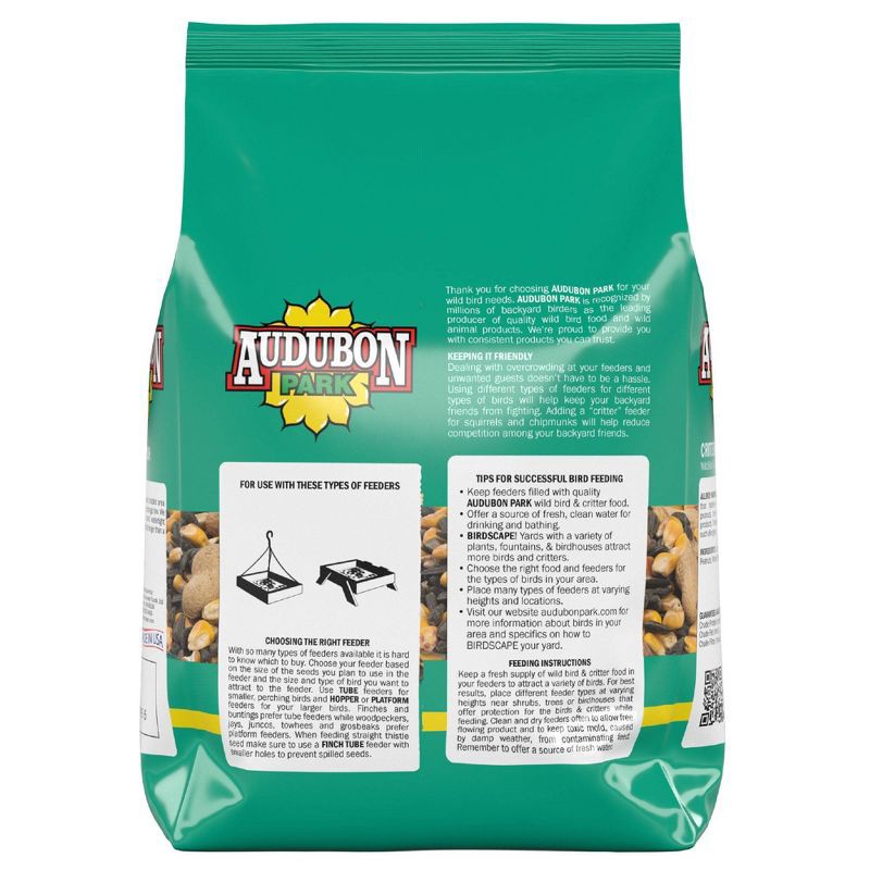 slide 3 of 10, Audubon Park 5lbs Critter Crunch Wild Bird Food, 5 lb