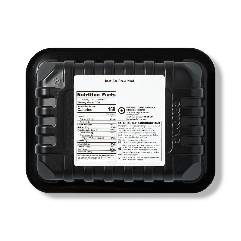 slide 2 of 3, Angus Beef Stew Meat - 16oz - Good & Gather™, 16 oz
