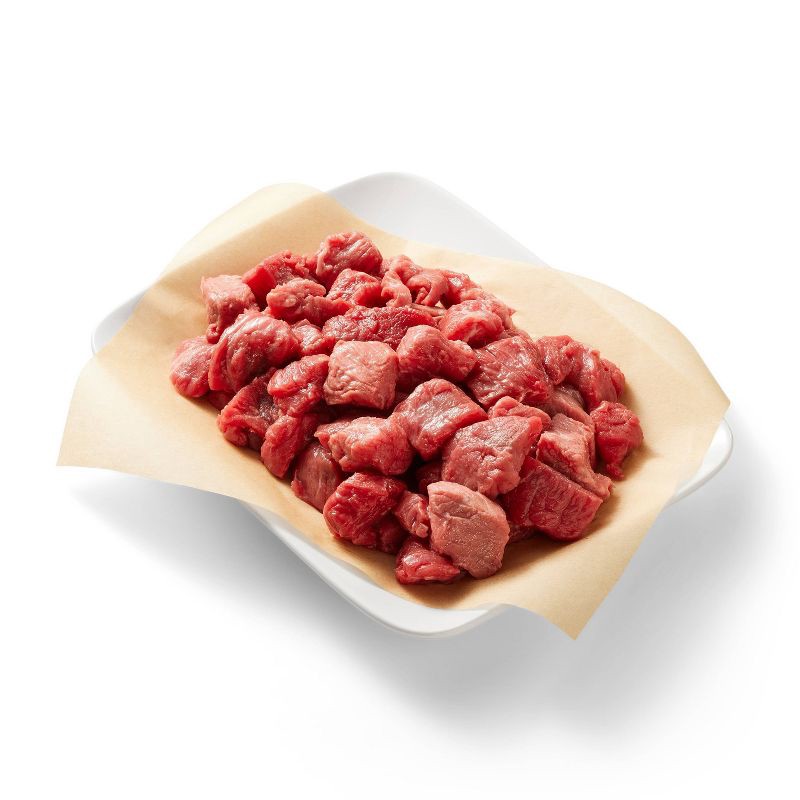 slide 3 of 3, Angus Beef Stew Meat - 16oz - Good & Gather™, 16 oz