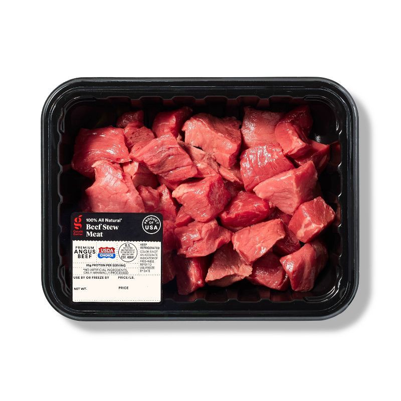 slide 1 of 3, Angus Beef Stew Meat - 16oz - Good & Gather™, 16 oz