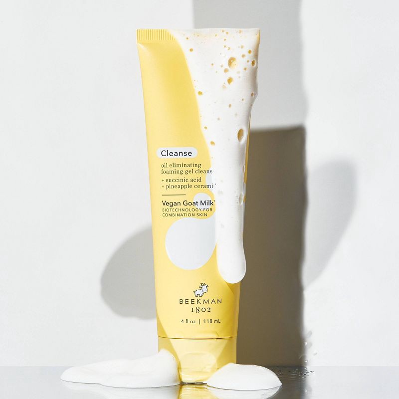 slide 2 of 5, Beekman 1802 Vegan Goat Milk Oil Eliminating Foaming Gel Cleanser - 4oz - Ulta Beauty, 4 oz