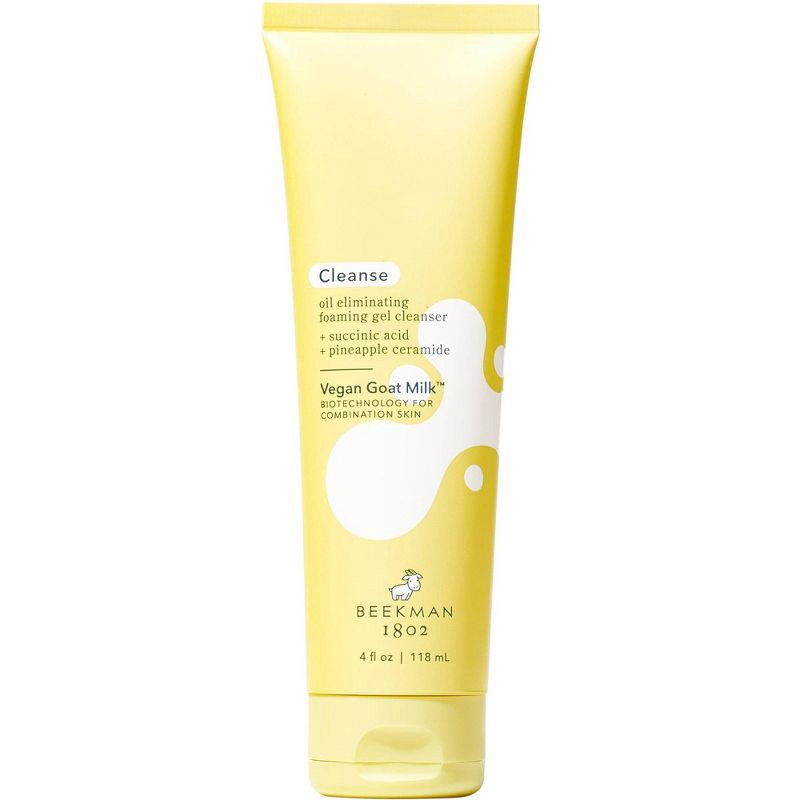 slide 1 of 5, Beekman 1802 Vegan Goat Milk Oil Eliminating Foaming Gel Cleanser - 4oz - Ulta Beauty, 4 oz