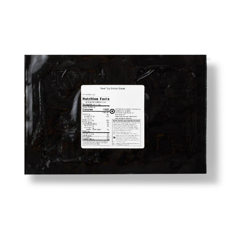 slide 2 of 3, Fresh Angus Beef Top Sirloin Steak - price per lb - Good & Gather™, per lb