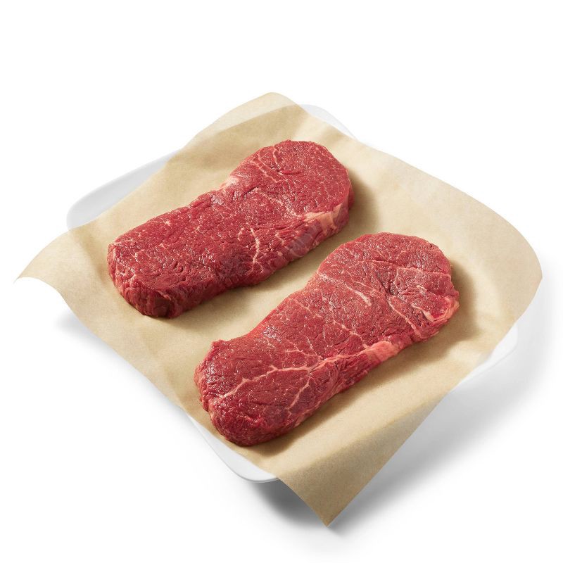 slide 3 of 3, Fresh Angus Beef Top Sirloin Steak - price per lb - Good & Gather™, per lb
