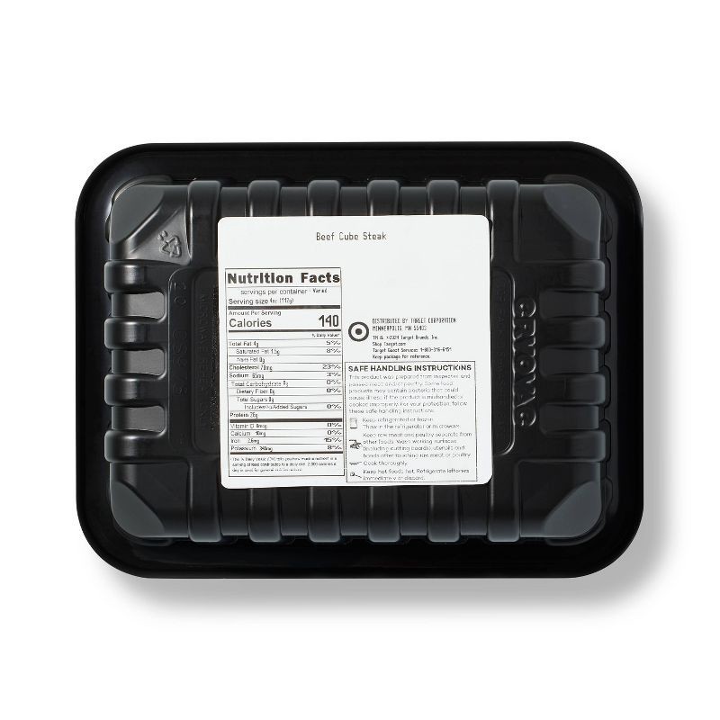 slide 2 of 3, Fresh Beef Cube Steak - price per lb - Good & Gather™, per lb