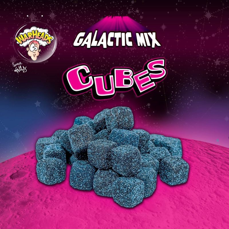 slide 3 of 5, Warheads Galactic Cubes Candy - 7.25oz, 7.25 oz
