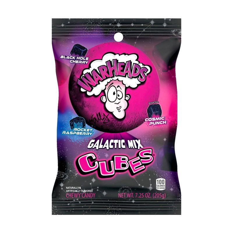 slide 1 of 5, Warheads Galactic Cubes Candy - 7.25oz, 7.25 oz