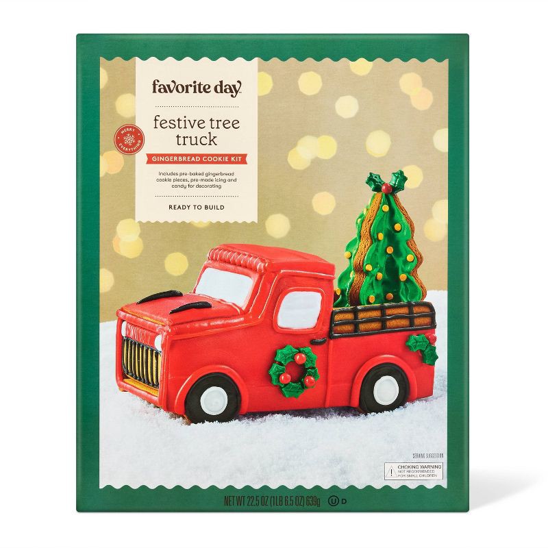 slide 1 of 4, Christmas Vintage Truck & Tree Cookie Kit - 22.5oz - Favorite Day™, 22.5 oz