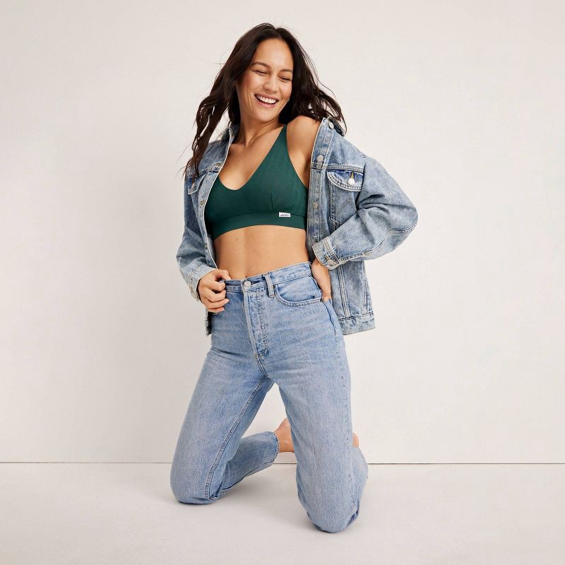 slide 3 of 5, Jockey Generation™ Women's Breathe Pointelle Bralette - Cactus Pine XL: Modal Knit, Removable Cup, Wireless, 1 ct