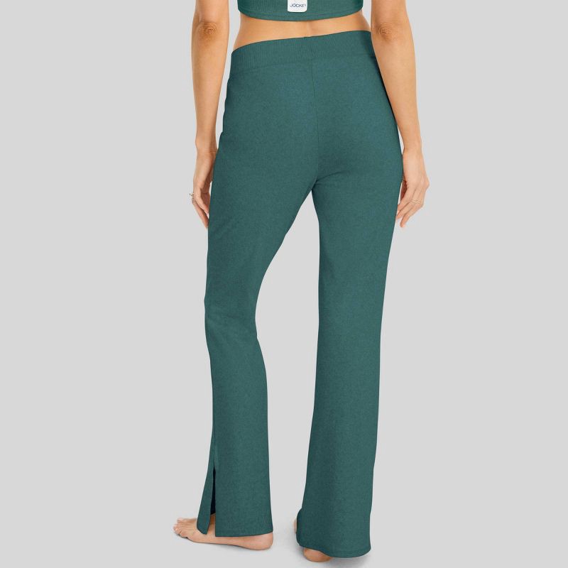 slide 2 of 2, Jockey Generation™ Women's Organic Cotton Blend Flare Pants - Cactus Pine L, 1 ct