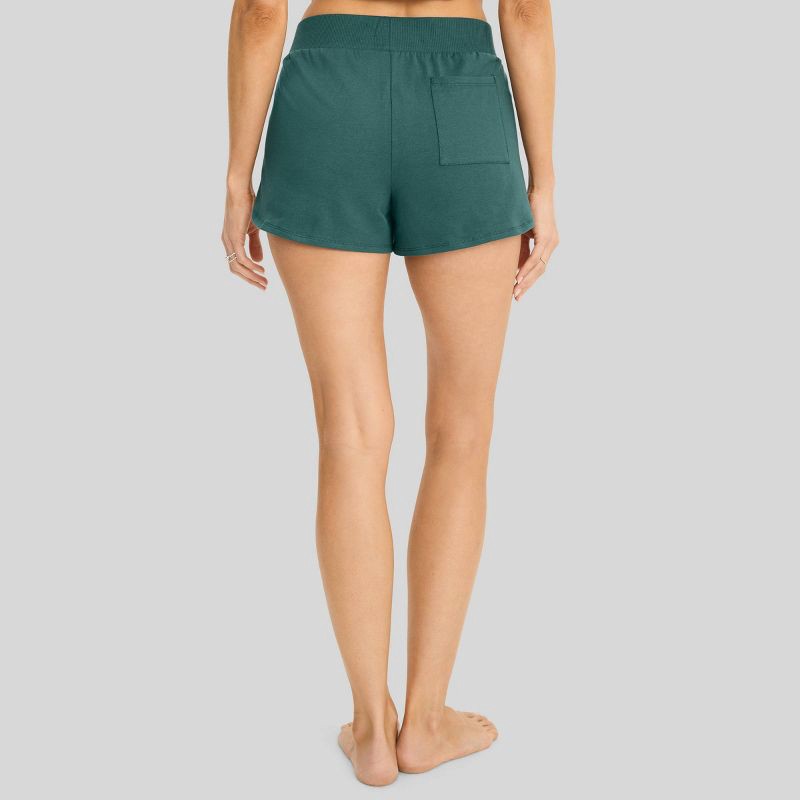 slide 2 of 2, Jockey Generation™ Women's Cotton Stretch Shorts - Cactus Pine XL: Relaxed Fit, High Rise, Pull-On, 1 ct