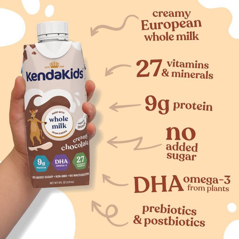 slide 3 of 12, Kendakids Complete Nutrition Shake - creamy Chocolate - 6pk/48oz, 6 ct, 48 oz
