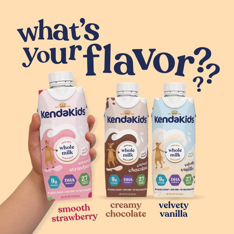 slide 12 of 12, Kendakids Complete Nutrition Shake - Smooth Strawberry - 6pk/48oz, 6 ct, 48 oz