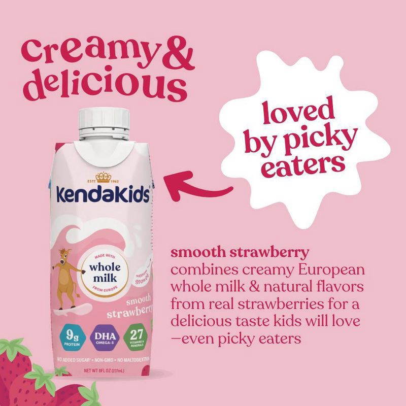 slide 5 of 12, Kendakids Complete Nutrition Shake - Smooth Strawberry - 6pk/48oz, 6 ct, 48 oz