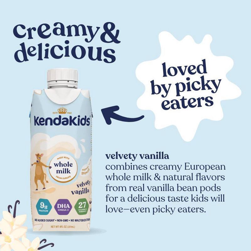 slide 5 of 12, Kendakids Complete Nutrition Shake - Velvety Vanilla - 6pk/48oz, 6 ct, 48 oz