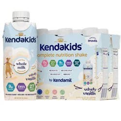 Kendakids Complete Nutrition Shake - Velvety Vanilla - 6pk/48oz