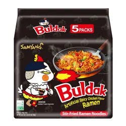 Samyang Buldak Spicy Chicken Stir Fried Ramen Noodles - 24.7oz/5ct
