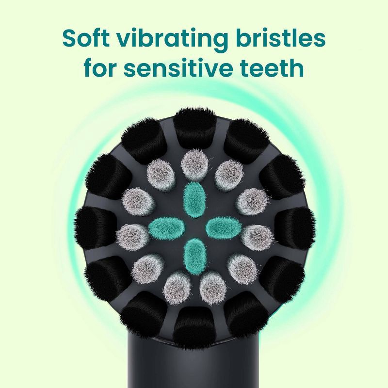 slide 5 of 13, quip Rev Oscillating Brush Head Refill- Black - 2pk, 2 ct