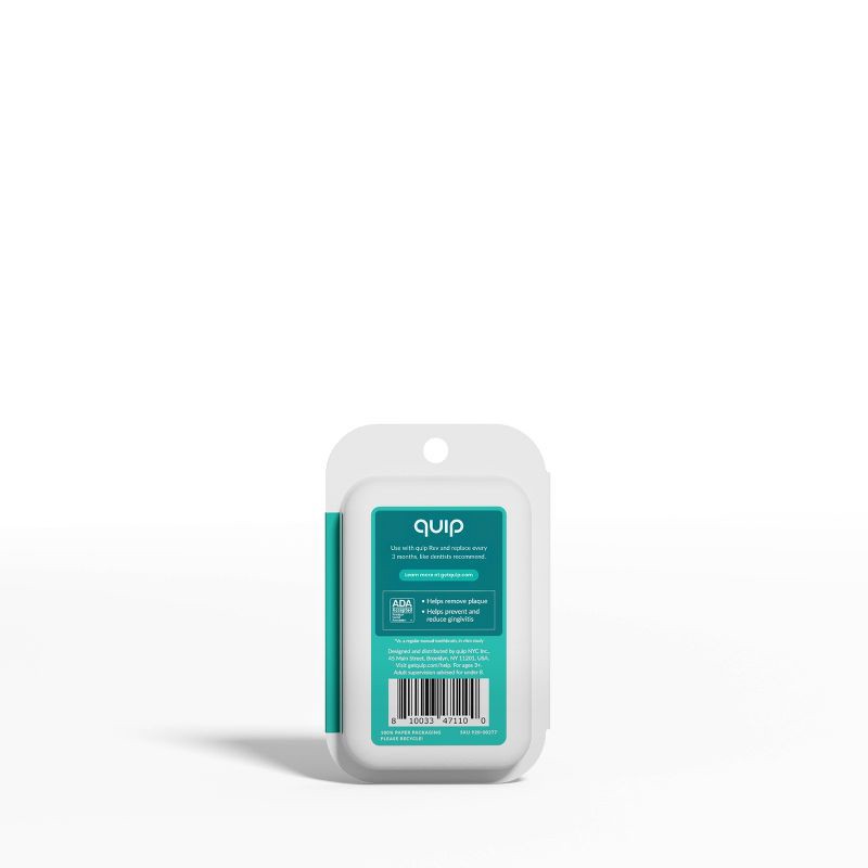 slide 11 of 13, quip Rev Oscillating Brush Head Refill- Black - 2pk, 2 ct