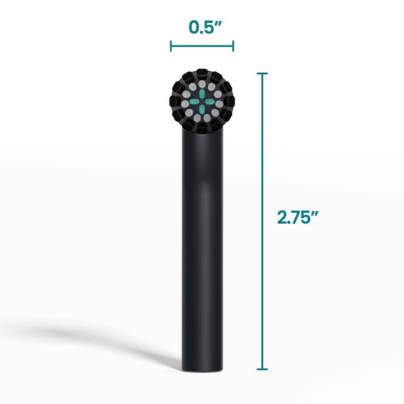 slide 12 of 13, quip Rev Oscillating Brush Head Refill- Black - 2pk, 2 ct