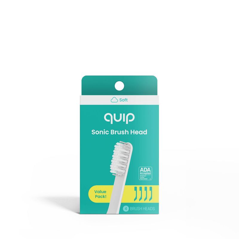 slide 2 of 9, quip Sonic Brush Head Refill - 4pk, 4 ct