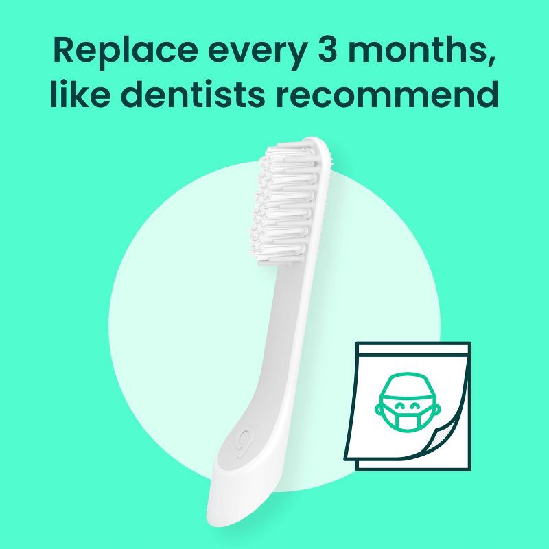 slide 8 of 9, quip Sonic Brush Head Refill - 4pk, 4 ct