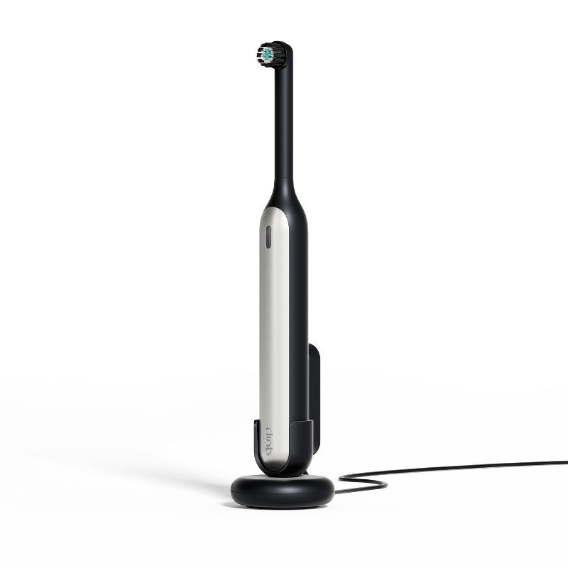 slide 10 of 20, quip Rev Oscillating Rechargeable Electric Toothbrush + Travel Case - Black/Silver, 1 ct