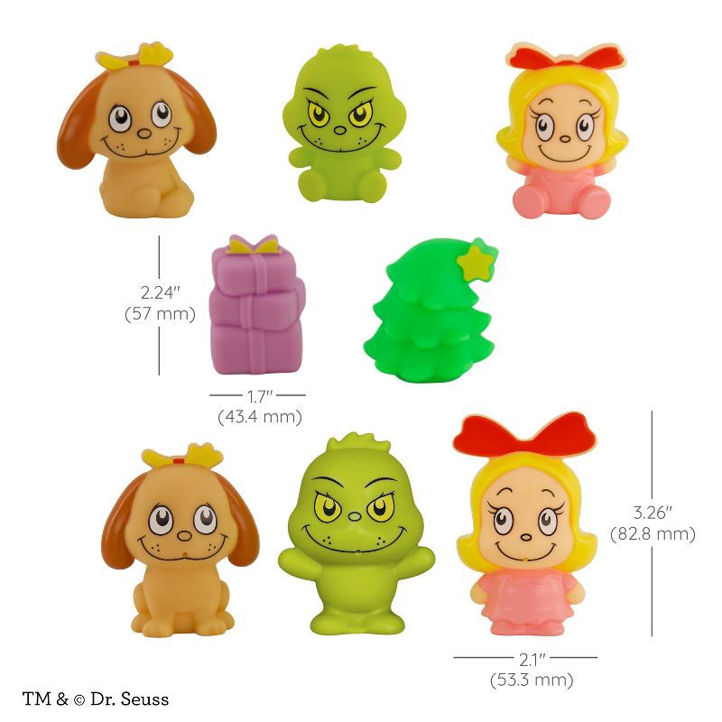 slide 2 of 10, Infantino Baby Grinch Bath Toy Gift Set - Christmas, 1 ct