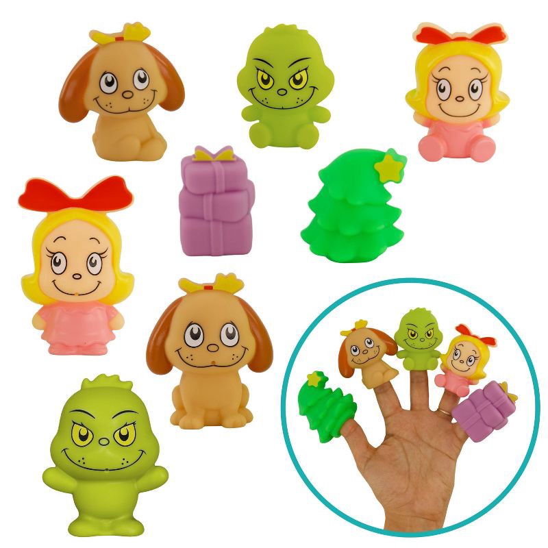 slide 1 of 10, Infantino Baby Grinch Bath Toy Gift Set - Christmas, 1 ct