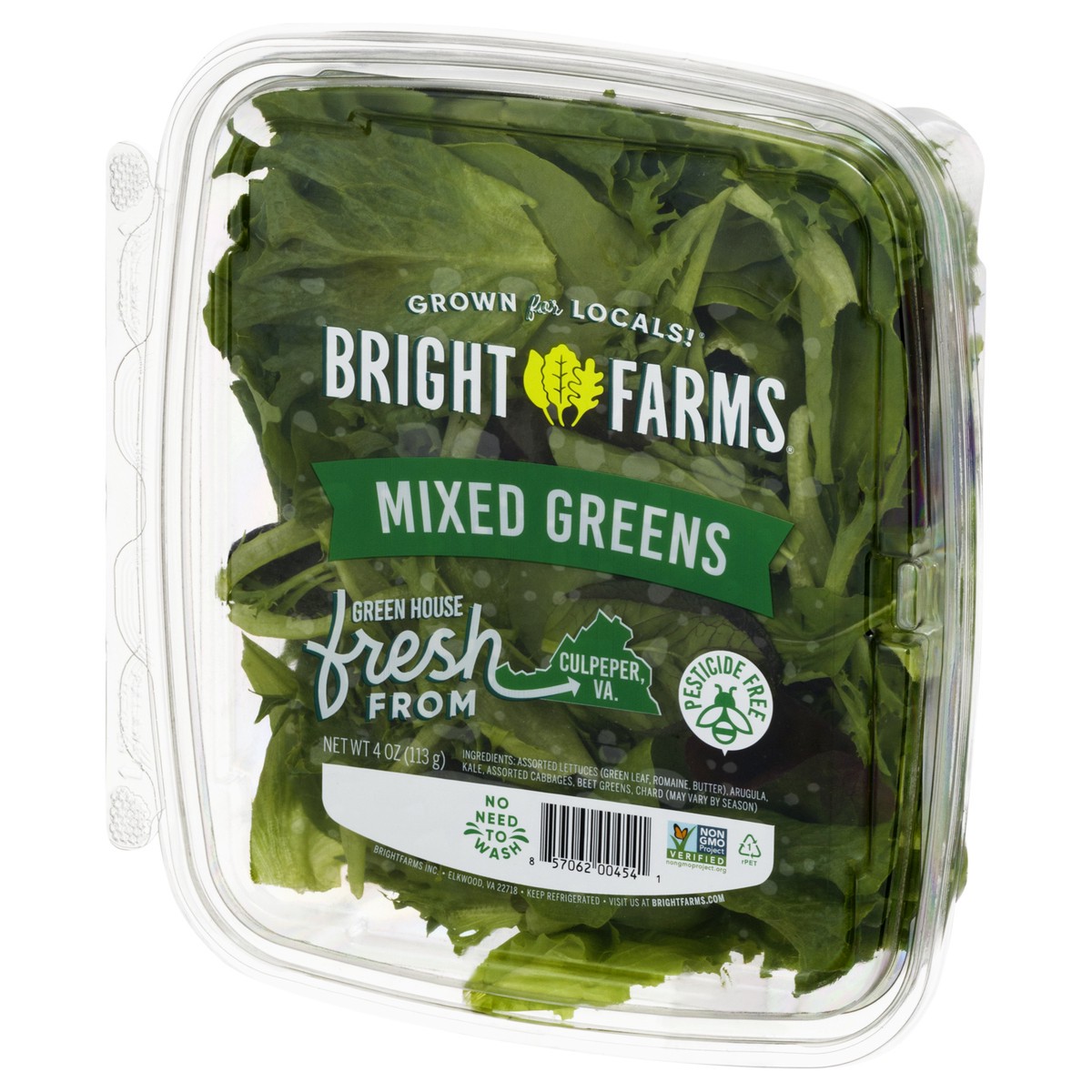 slide 5 of 12, BrightFarms Mixed Greens 4 oz, 4 oz