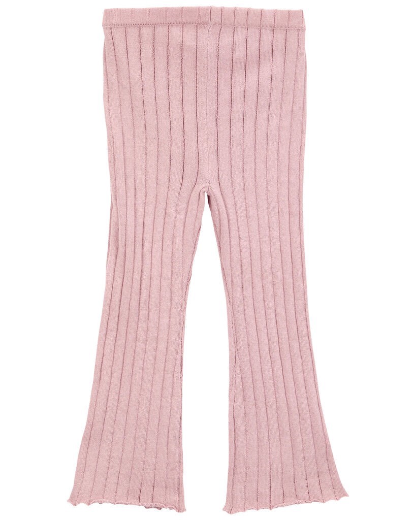 slide 2 of 3, Carter's Toddler Sweater Knit Pull-On Flare Pants - Pink Pink 5T, 1 ct