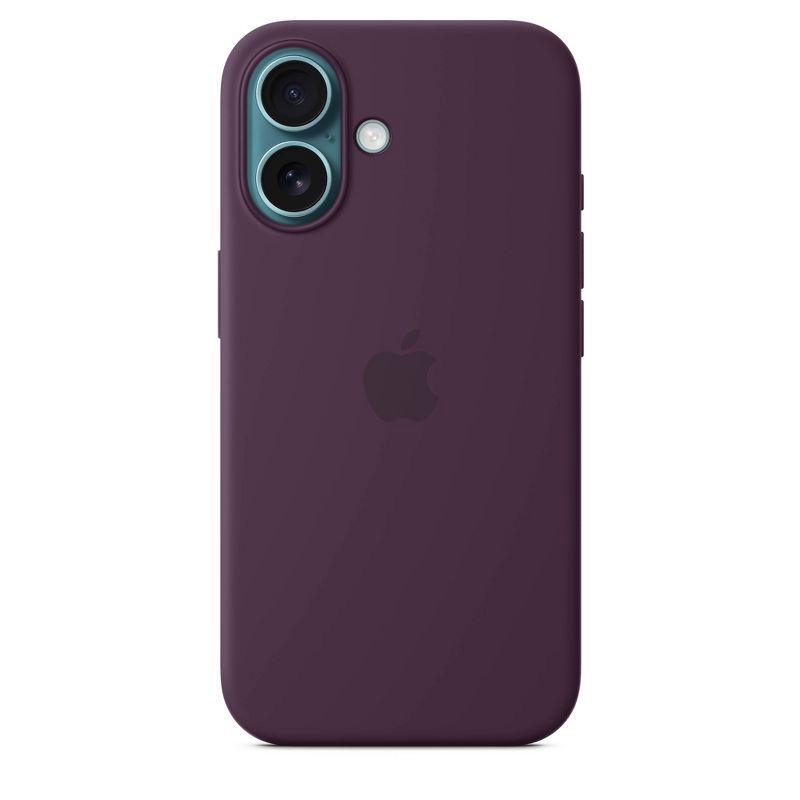 slide 2 of 5, Apple iPhone 16 Silicone Case with MagSafe - Plum, 1 ct