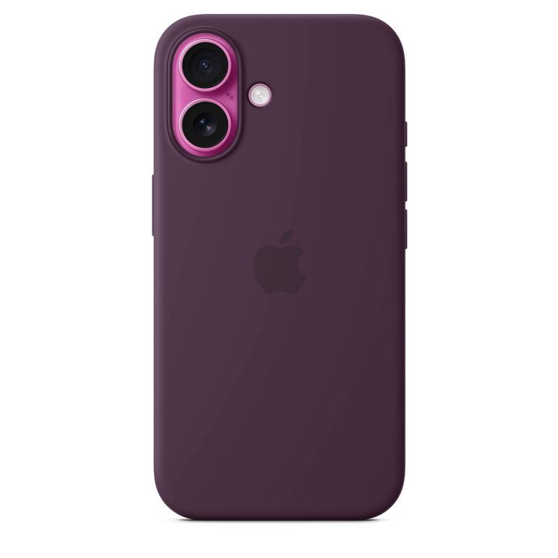 slide 3 of 5, Apple iPhone 16 Silicone Case with MagSafe - Plum, 1 ct