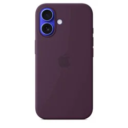Apple iPhone 16 Silicone Case with MagSafe - Plum