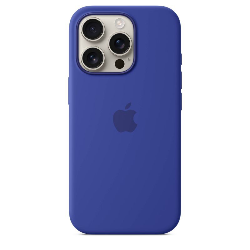 slide 2 of 4, Apple iPhone 16 Pro Silicone Case with MagSafe - Ultramarine, 1 ct