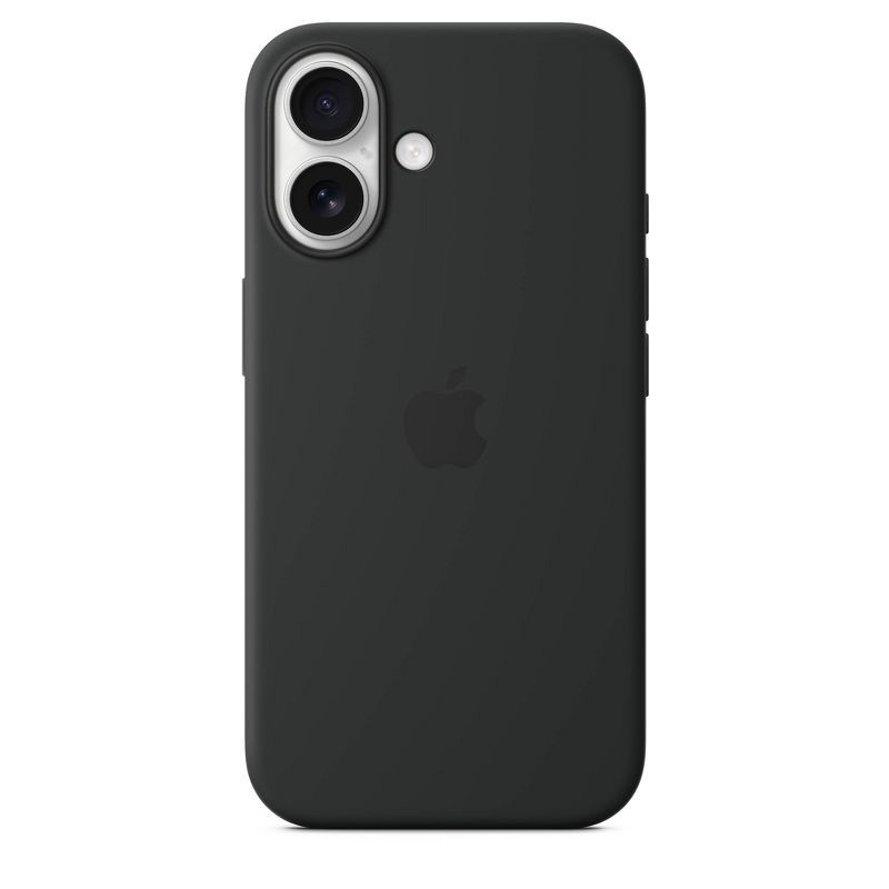 slide 4 of 5, Apple iPhone 16 Silicone Case with MagSafe - Black, 1 ct