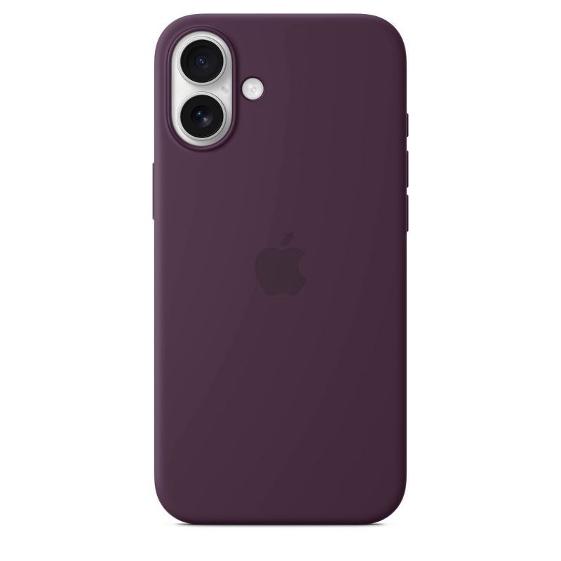 slide 4 of 4, Apple iPhone 16 Plus Silicone Case with MagSafe - Plum, 1 ct