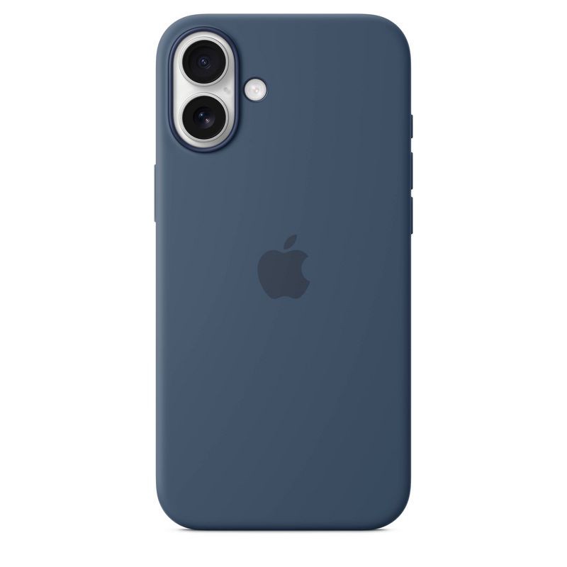 slide 4 of 4, Apple iPhone 16 Plus Silicone Case with MagSafe - Denim, 1 ct