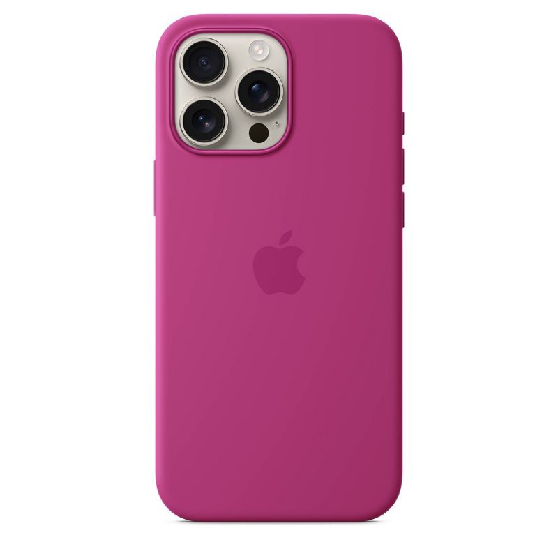 slide 2 of 4, Apple iPhone 16 Pro Max Silicone Case with MagSafe - Fuchsia, 1 ct