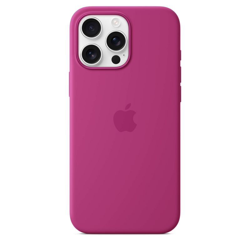slide 3 of 4, Apple iPhone 16 Pro Max Silicone Case with MagSafe - Fuchsia, 1 ct