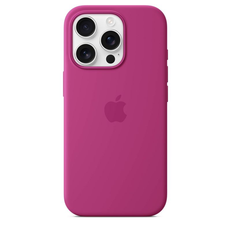 slide 3 of 4, Apple iPhone 16 Pro Silicone Case with MagSafe - Fuchsia, 1 ct