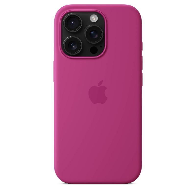slide 4 of 4, Apple iPhone 16 Pro Silicone Case with MagSafe - Fuchsia, 1 ct