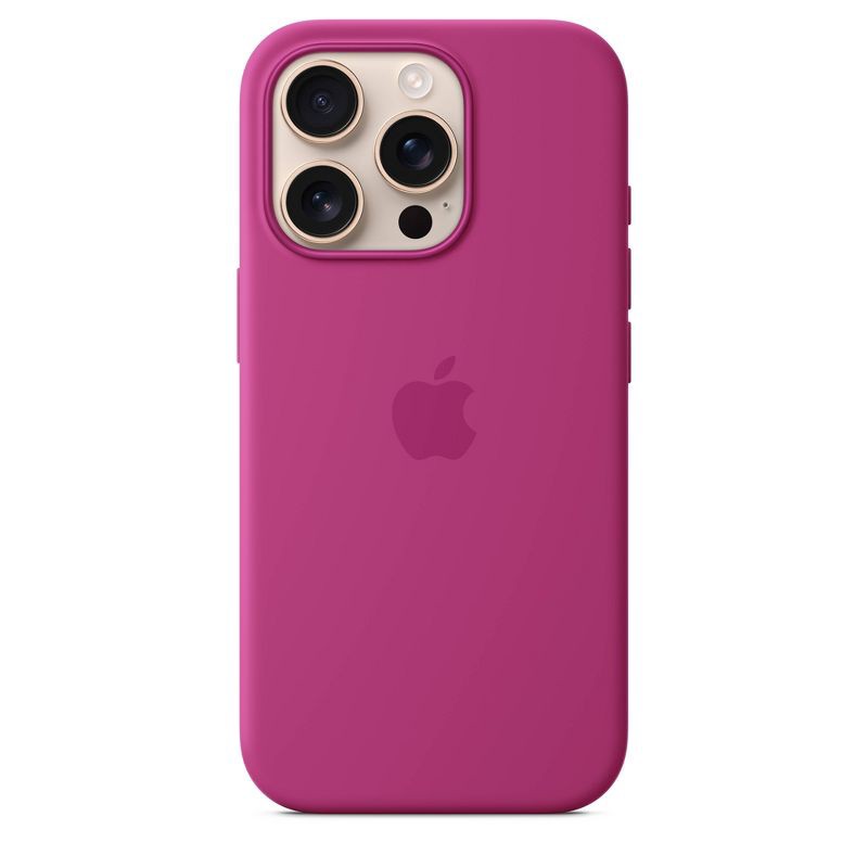 slide 1 of 4, Apple iPhone 16 Pro Silicone Case with MagSafe - Fuchsia, 1 ct