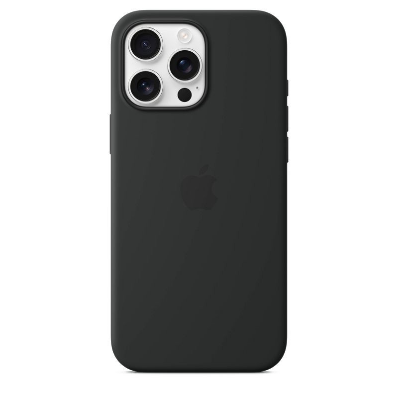 slide 3 of 4, Apple iPhone 16 Pro Max Silicone Case with MagSafe - Black, 1 ct