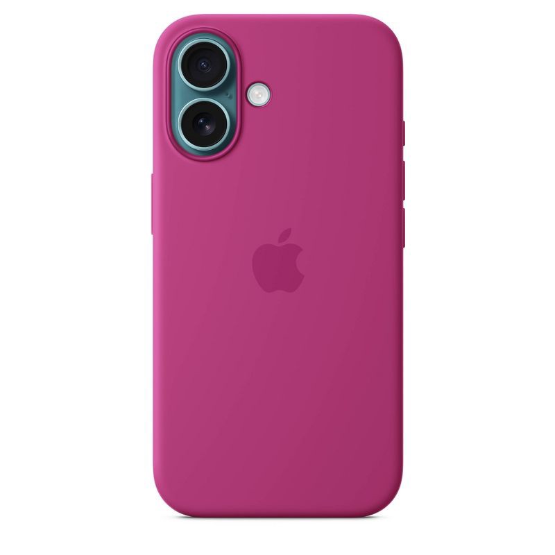 slide 2 of 5, Apple iPhone 16 Silicone Case with MagSafe - Fuchsia, 1 ct