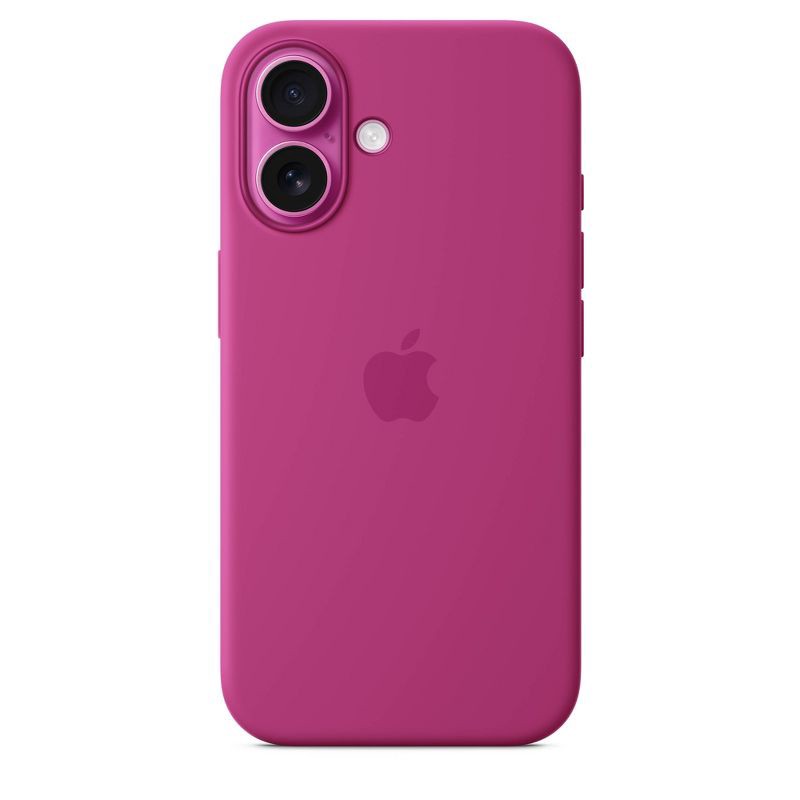 slide 3 of 5, Apple iPhone 16 Silicone Case with MagSafe - Fuchsia, 1 ct