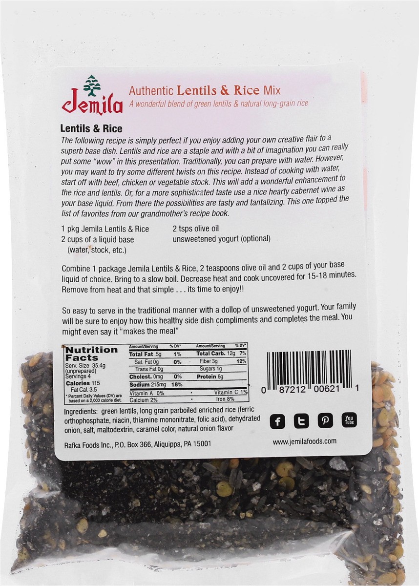 slide 4 of 9, Jemila Authentic Lentils & Rice Mix 5 oz, 5 oz