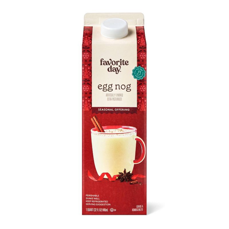slide 1 of 4, Classic Eggnog - 32 fl oz - Favorite Day™, 32 fl oz