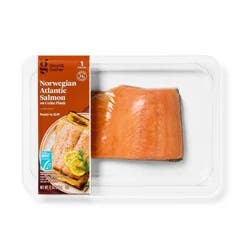 Skin-On Salmon Portion with Cedar Plank - 12oz - Good & Gather™